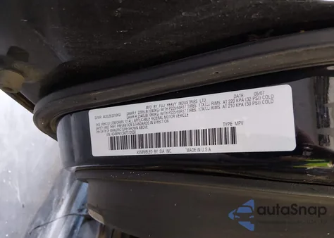 2008 Subaru Outback z USA, uszkodzony, nr VIN 4S4BP61C987312638